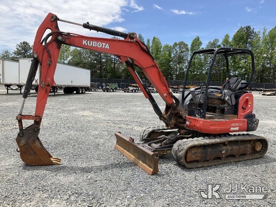 (China Grove, NC) 2020 Kubota KX057-4 Mini Hydraulic Excavator Runs, Moves & Operates) (Side Door St
