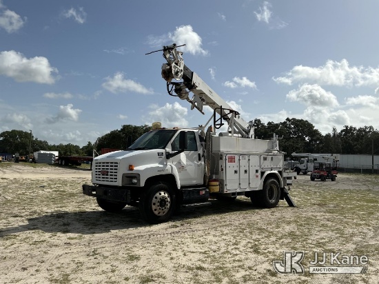 (Tampa, FL) Terex/Telelect Commander 4045, Digger Derrick corner mounted on 2009 GMC C8500 Utility T
