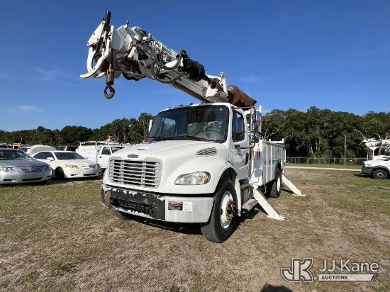(Thonotosassa, FL) Altec DL47-BR, Digger Derrick rear mounted on 2016 Freightliner M2 106 Utility Tr