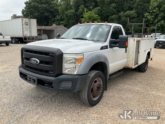 (Memphis, TN) 2012 Ford F450 Service Truck, Municipal Owned Runs & Moves) (Drivers Front Compartment
