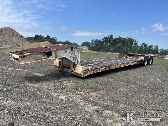 (Chester, VA) 1989 Talbert TD35SHRG1T1 T/A Lowboy Trailer Pony Motor Not Running