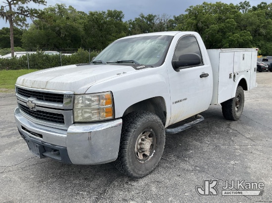 (Jacksonville, FL) 2008 Chevrolet Silverado 3500HD 4X4 Service Truck Runs & Moves) (Minor Body & Pai