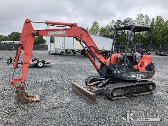 (China Grove, NC) 2012 Kubota KX121-3ST Mini Hydraulic Excavator Runs, Moves & Operates