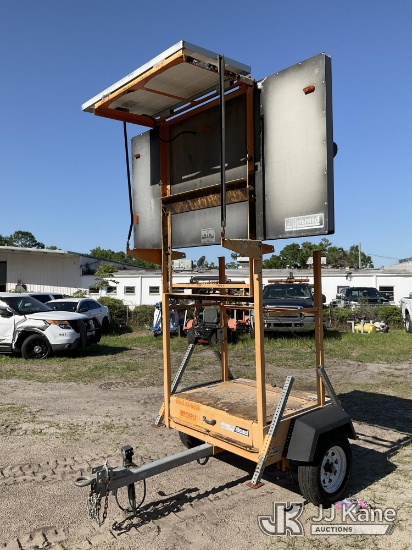 (Ocala, FL) Allmand Eclipse AB 2220 Portable Arrow Board, trailer mtd. Operates, Unit Is Towable