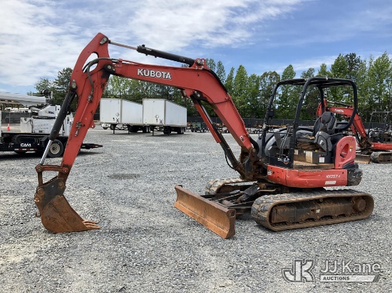 (China Grove, NC) 2018 Kubota KX057-4 Mini Hydraulic Excavator Runs, Moves & Operates) (Seller State