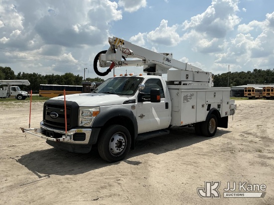 (Tampa, FL) Altec AT40G, Articulating & Telescopic Bucket Truck mounted behind cab on 2016 Ford F550
