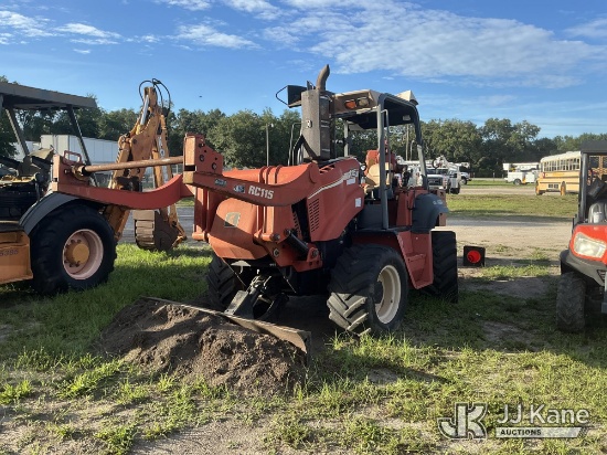 (Tampa, FL) 2005 Ditch Witch RT115H Rubber Tired Cable Plow Not Running, Condition Unknown) (Third P