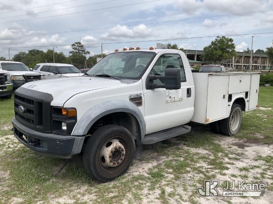 (Ocala, FL) 2008 Ford F450 Service Truck Not Running, Condition Unknown) (Turns Over But Does Not St