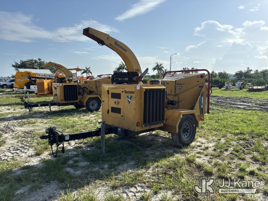 (Westlake, FL) 2020 Vermeer BC1000XL Chipper (12in Drum), trailer mtd. Runs) (No Key, Body & Paint D