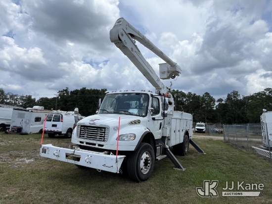 (Tampa, FL) Altec AA50E, Material Handling Bucket Truck rear mounted on 2013 Freightliner M2 106 Uti