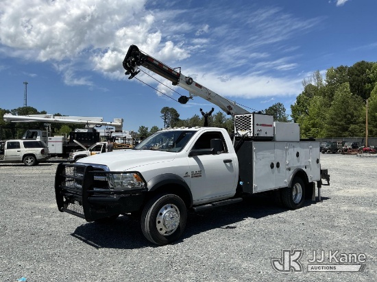 (China Grove, NC) 2015 RAM 5500 4x4 Mechanics Truck Runs, Moves, Crane & Air Compressor Operate) (Pa