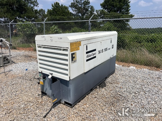 (Villa Rica, GA) 2015 ATLAS COPCO XAS 185J07 Portable Air Compressor, Skid mounted No Title) (Runs &