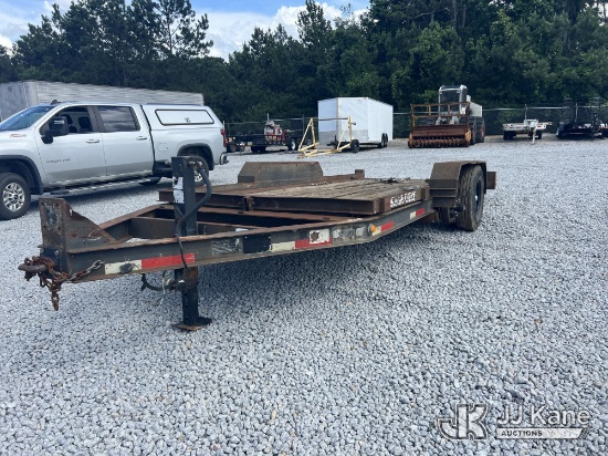 (Villa Rica, GA) 2005 Custom Tilt-top Tagalong Trailer Missing Tires/Wheels, Body Damage, Decking Da