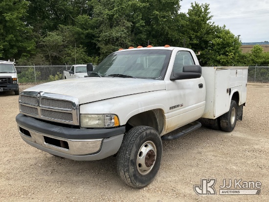 (Memphis, TN) 2001 Dodge RAM 3500 Service Truck, Municipal Owned Runs & Moves) (Jump to Start, Headl