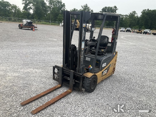 (Verona, KY) 2011 Cat 2ET4000 Solid Tired Forklift, (Duke Unit) Runs, Moves & Operates) (BUYER MUST