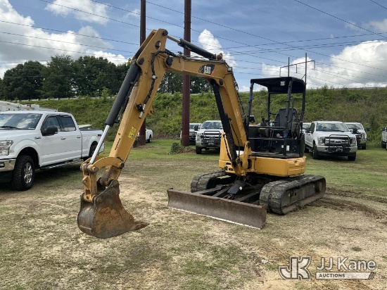 (Florence, SC) 2016 Caterpillar 305E2 Mini Hydraulic Excavator Runs & Operates) (Hour Meter Unreadab