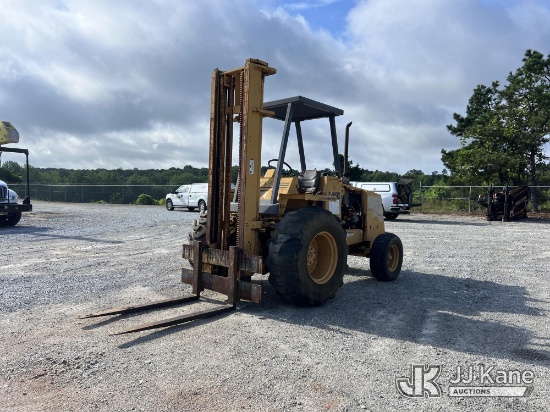 (Villa Rica, GA) 1996 Case 586E Rough Terrain Forklift Runs, Moves & Operates) (Cranks With Jump Sta