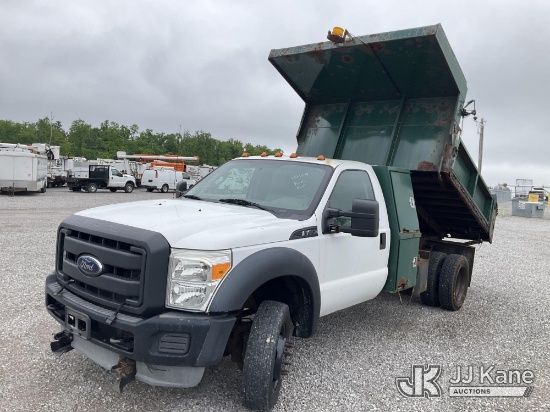 (Verona, KY) 2013 Ford F450 Dump Truck Runs, Moves & Dump Operates) (Rust Damage