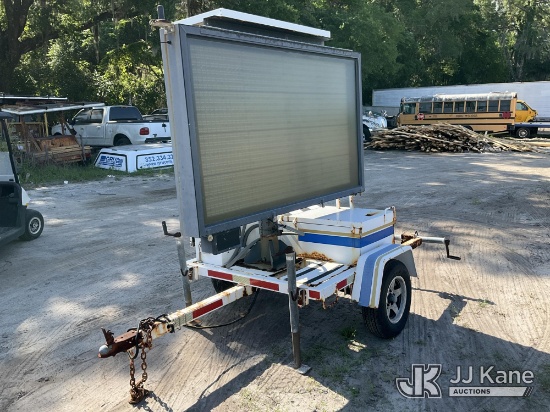 (Ocala, FL) 2010 CMS-HT Portable Message Board, Message Board Trailer No Title - Cert. Of Origin) (R