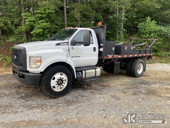 (Kodak, TN) 2017 Ford F750 Reel Loader Truck Runs & Operates) (Check Engine Light On, Bad Rear End, 