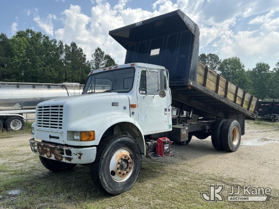 (Fayetteville, NC) 2000 International 4700 Dump Flatbed Truck Runs, Moves & Dump Operates