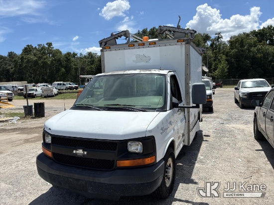 (Tampa, FL) 2006 Chevrolet Express G3500 Cutaway Enclosed Service Van Runs & Moves) (Jump To Start,