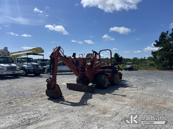 (Villa Rica, GA) 2008 Ditch Witch RT55 Rubber Tired Trencher Runs, Moves & Operates