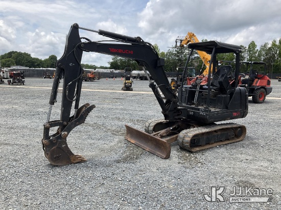(China Grove, NC) 2006 Takeuchi TB135 Mini Hydraulic Excavator Runs, Moves & Operates