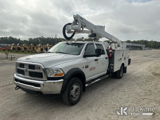 (Tampa, FL) Altec AT40G, Articulating & Telescopic Bucket mounted behind cab on 2012 Dodge Ram 5500