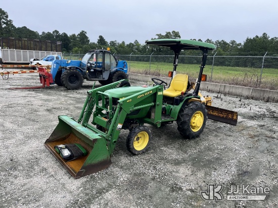 (Chester, VA) 2000 John Deere 4100 4x4 Utility Tractor Runs & Operates