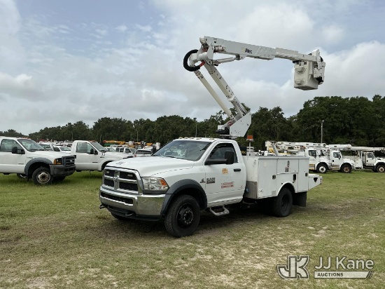 (Tampa, FL) Altec AT37G, Articulating & Telescopic Bucket Truck mounted behind cab on 2013 RAM 5500