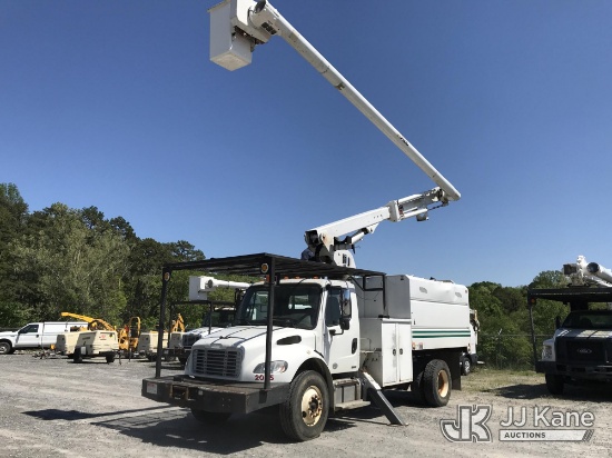 (Mount Airy, NC) Altec LRV58, Over-Center Bucket Truck mounted behind cab on 2012 Freightliner M2 10