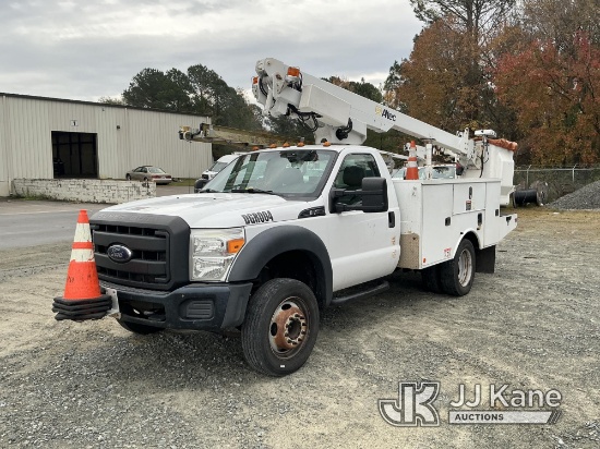 (Kinston, NC) Altec AT200-A, Telescopic Non-Insulated Bucket Truck mounted behind cab on 2014 Ford F