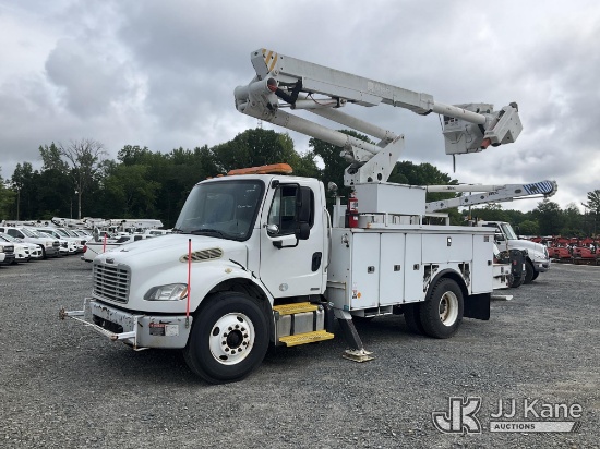 (China Grove, NC) Altec TA45-MH, Articulating Material Handling Bucket Truck center mounted on 2011 