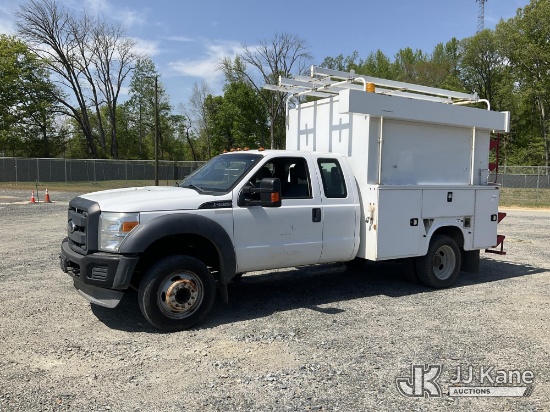 (China Grove, NC) 2014 Ford F550 Extended-Cab High Top Service Truck Runs, Moves & Lift Gate Operate