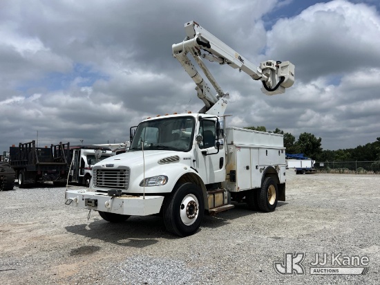 (Villa Rica, GA) Altec TA40, Articulating & Telescopic Bucket Truck mounted behind cab on 2014 Freig
