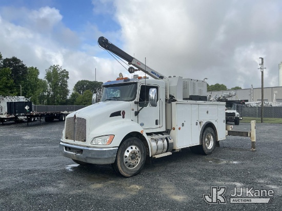 (China Grove, NC) 2015 Kenworth T270 Mechanics Truck Runs & Moves, Crane & Air Compressor Operates
