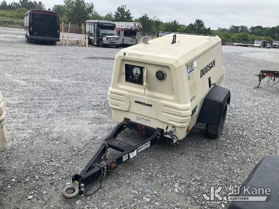 (Villa Rica, GA) 2017 Doosan P185WDO-T4F Portable Air Compressor Runs & Makes Air