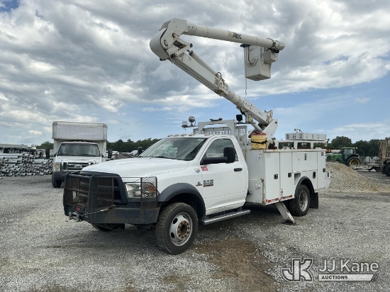 (Moncks Corner, SC) Altec AO300, Over-Center Bucket Truck mounted behind cab on 2016 RAM 5500 Servic