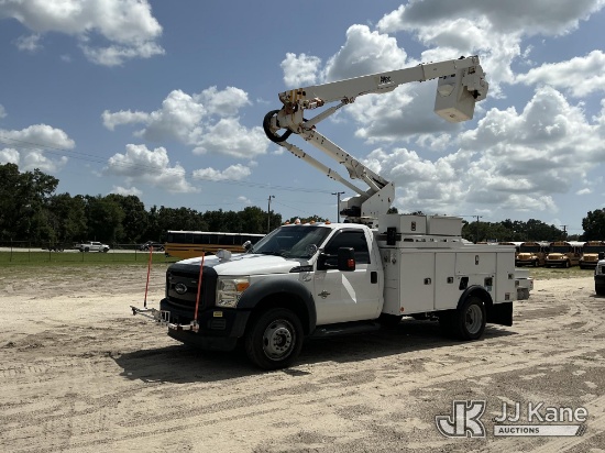 (Tampa, FL) Altec AT40G, Articulating & Telescopic Bucket Truck mounted behind cab on 2016 Ford F550