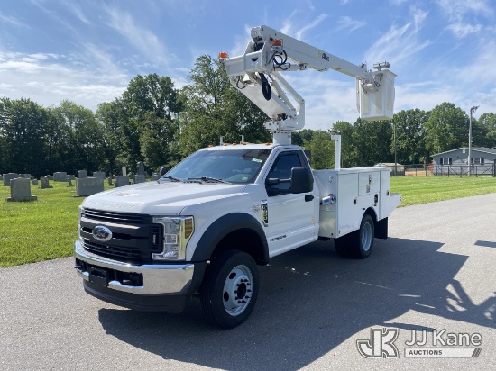 (Mount Airy, NC) Altec AT235, Articulating & Telescopic Non-Insulated Bucket Truck mounted behind ca