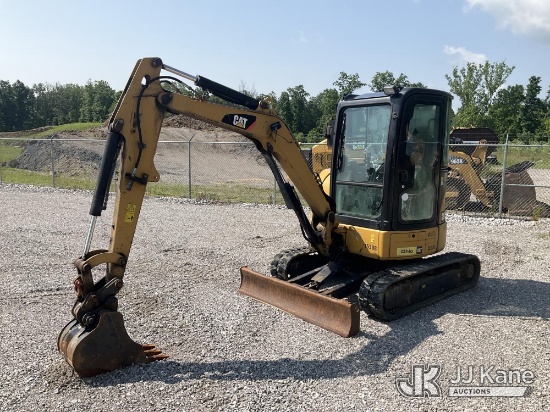 (Verona, KY) 2013 Cat 303.5E Mini Hydraulic Excavator, (Duke Unit) Runs & Operates) (Rust Damage