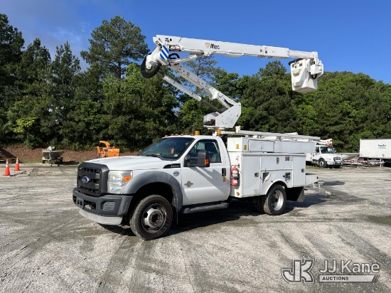 (Chester, VA) Altec AT40-G, Articulating & Telescopic Bucket Truck mounted behind cab on 2011 Ford F
