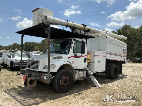 (Thonotosassa, FL) Altec LR758, Over-Center Bucket Truck mounted behind cab on 2015 Freightliner M2 