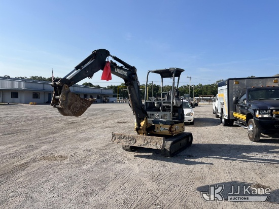 (Tampa, FL) 2011 John Deere 27D Mini Hydraulic Excavator Runs, Moves, Operates) (Class 1 Leak From L