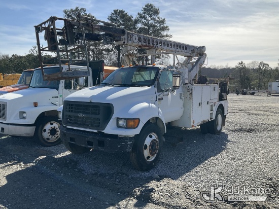 (Villa Rica, GA) Telsta T40C, Telescopic Non-Insulated Bucket Truck rear mounted on 2000 Ford F650 U