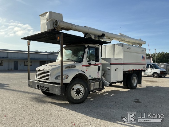 (Tampa, FL) Altec LR758, Over-Center Bucket Truck mounted behind cab on 2015 Freightliner M2106 Chip