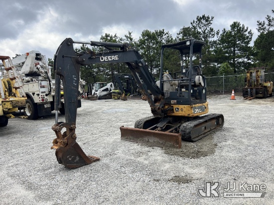 (Villa Rica, GA) 2016 John Deere 35G Mini Hydraulic Excavator Runs, Moves & Operates) (Body Damage