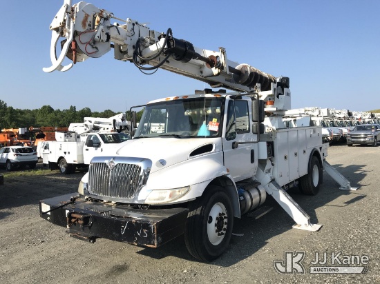 (Mount Airy, NC) Altec DM47-TR, Digger Derrick rear mounted on 2018 International 4300 Utility Truck