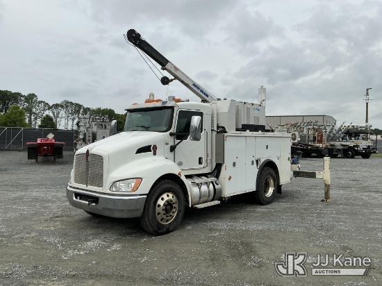 (China Grove, NC) 2016 Kenworth T270 Mechanics Truck Runs & Moves, Crane & Air Compressor Operates) 